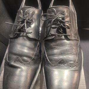Classic Black Leather Men's Dress Shoes